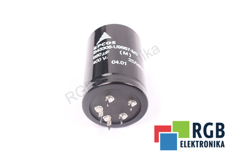 CONDENSATOR B43306-U9667-M1 EPCOS 25/085/56 660UF, 400VDC CONDENSATOR