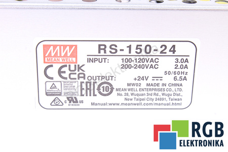 RS-150-24 MEAN WELL ALIMENTARE
