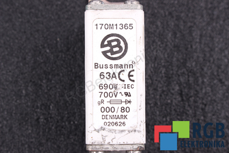 SIGURANŢĂ 170M1365 BUSSMANN GR 63A, 690V, 700V SIGURANŢĂ