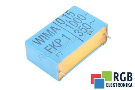 CONDENSATOR 0.15UF FKP1 WIMA 1000VDC, 350VAC CONDENSATOR