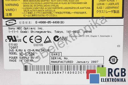 ND6750-A NEC SONY DVD/CD ROM