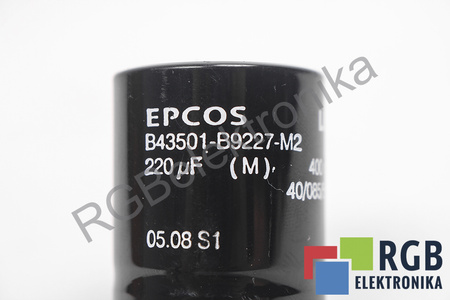 CONDENSATOR B43501-B9227-M2 EPCOS 220UF, 400VDC