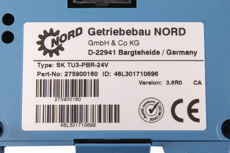 SKTU3-PBR-24V NORD PART.NO:275900160