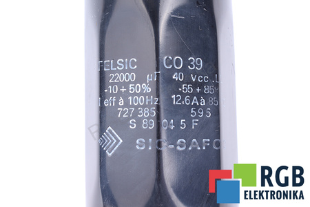 CONDENSATOR 22000UF 40VCC SIC-SAFCO