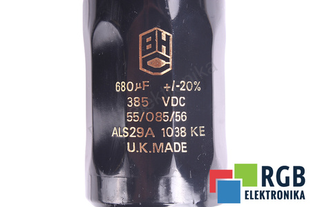 CONDENSATOR ALS29A1038KE BHC COMPONENTS LTD BHC 680UF, 385V