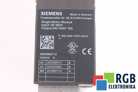 6SL3120-1TE21-8AA3 SIEMENS CARCASĂ