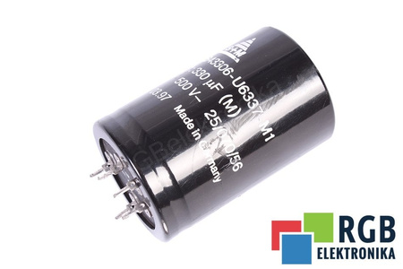 CONDENSATOR B43306-U6337-M1 S+M 330UF, 500V CONDENSATOR