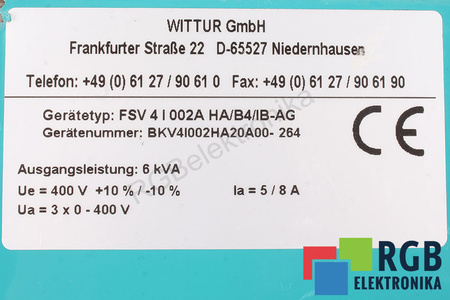FSV4I002AHA/B4/IB-AG WITTUR
