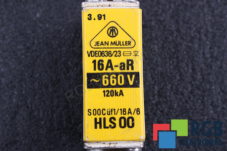 SIGURANŢĂ HLS00 JEAN MULLER VDE0636/23 16A-AR, 660VAC, 120KA SIGURANŢĂ