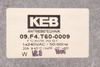 09.F4.T60-0009 KEB FILTRU