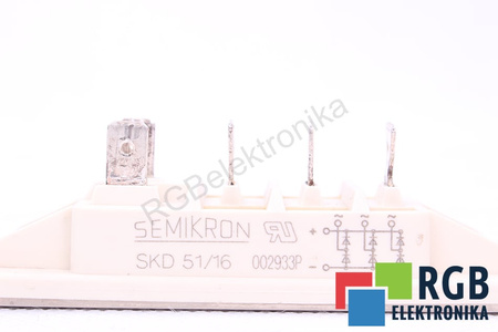 REDRESOR POWER BRIDGE SKD51/16 SEMIKRON 50A, 1600V