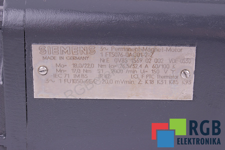 1FT5076-0AC01-2-Z SIEMENS TACOGENERATOR