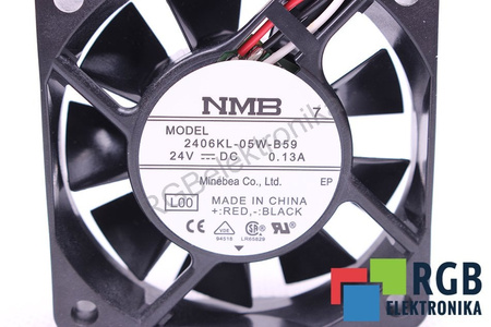 2406KL-05W-B59 MINEBEA NMB 60X60X15MM, 24V, 0.13A EVANTAI