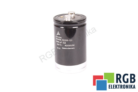 CONDENSATOR B43456-S5338-Q3 EPCOS 3300UF, 450V, 60X110MM