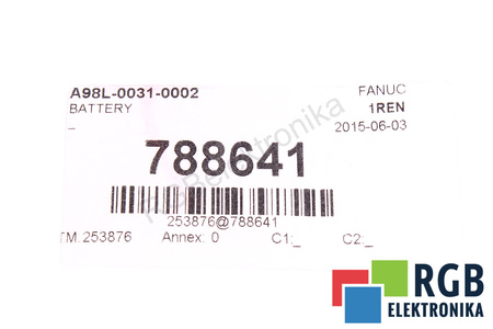 A98L-0031-0002 FANUC 3SR44 4.5V BATERIE