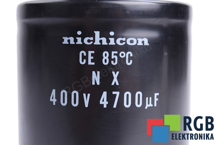 CONDENSATOR 400V 4700UF NICHICON CONDENSATOR