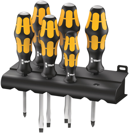 05018282001 WERA 932/6 SET DE ȘURUBELNIȚE DE IMPACT KRAFTFORM + SUPORT, 6 PIESE