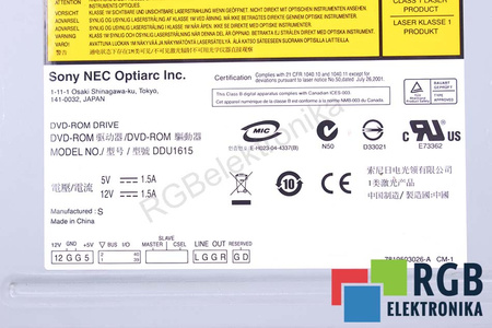 DDU1615 SONY DVD-ROM