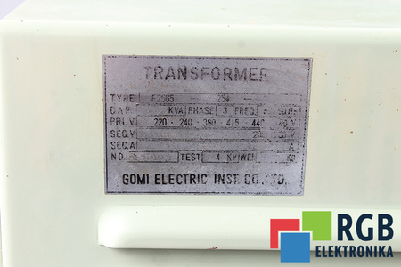 E2565-254 GOMI ELECTRIC 230V, 24V TRANSFORMATOR
