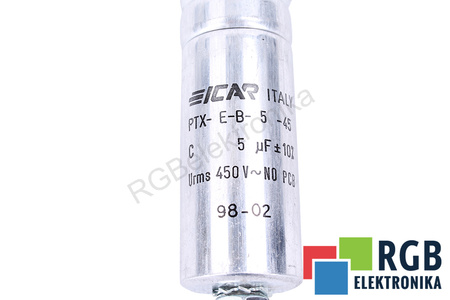 CONDENSATOR PTX-E-B-5-45 ICAR 5UF, 450V CONDENSATOR