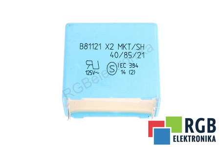 CONDENSATOR B81121 X2 MKT/SH EPCOS 59435 CB114 1UF, 300V