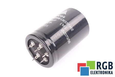 CONDENSATOR B43306-U6337-M2 EPCOS 25/070/56 330UF, 500VDC CONDENSATOR