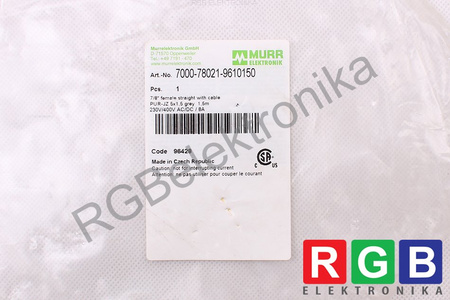 7000-78021-9610150 MURR ELEKTRONIK PUR-JZ 5X1,5GREY CABLU