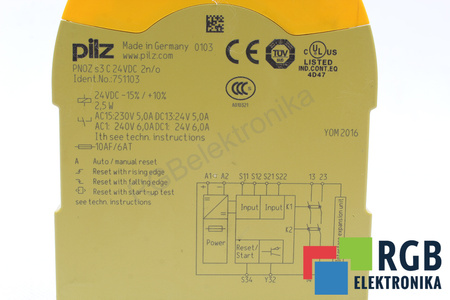 PNOZS3C PILZ 751103 RELEU DE SIGURANȚĂ