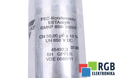 CONDENSATOR GMKP850-50IBR VISHAY 50UF, 850V CONDENSATOR