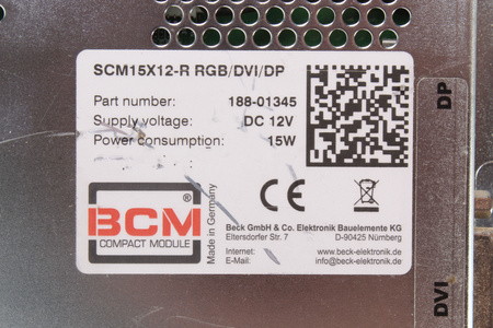 SCM15X12-R BECK RGB/DVI/DP