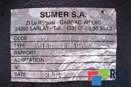 NR140 SUMER CD42LH1P37C CUTIE DE VITEZE