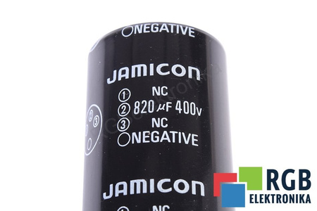 CONDENSATOR 820UF 400V JAMICON CONDENSATOR