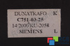 C751-03-25 SIEMENS C7510325 14/2000 KU-2058 TRANSFORMATOR DE CURENT