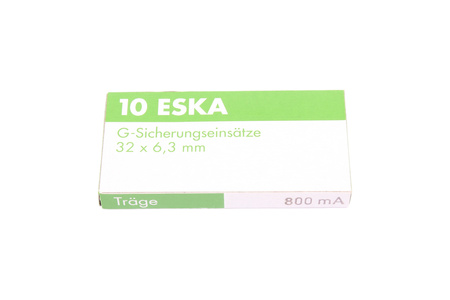 SIGURANȚĂ CU ÎNTÂRZIERE 632.316 ESKA ZGT-0.8A 250V, 0.8A, 6.3X32MM, 10PCS