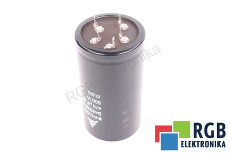 CONDENSATOR B43306-U6477-M2 EPCOS 25/070/56 470UF, 500VDC CONDENSATOR