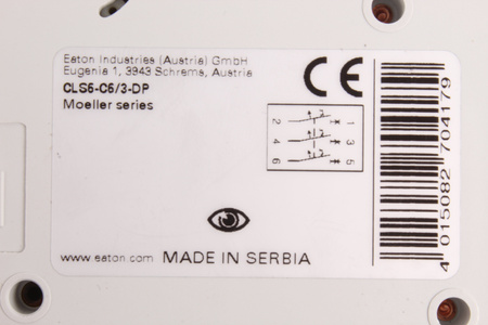 CLS6-C6/3-DP EATON 270417 DISJUNCTOR