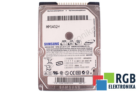 MP0402H SAMSUNG 40GB, ATA, 2.5", HDD