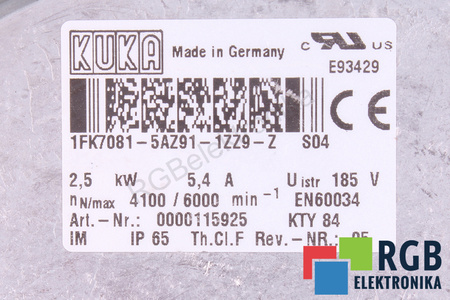 1FK7081-5AZ91-1ZZ9-Z KUKA 085.20017 CAPACUL MOTORULUI
