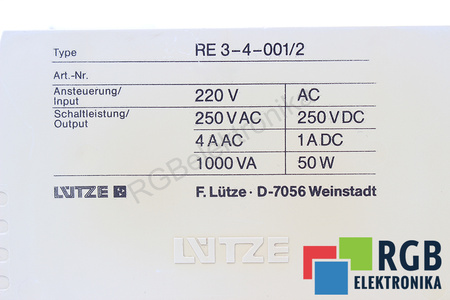 RE3-4-001/2 LUTZE VARIOCOMPACT RELEU DE SIGURANȚĂ