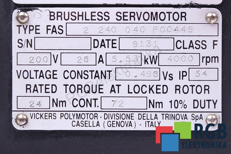 FAS2240040P00449 VICKERS LANCE SPATE