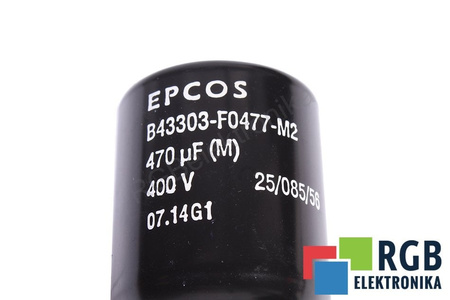 CONDENSATOR B43303-F0477-M2 EPCOS 470UF, 400V