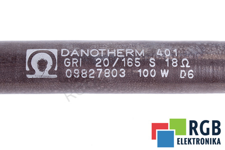 REZISTENȚĂ GRI20/165S DANOTHERM 18 OHM 18OHM, 100W REZISTENȚĂ