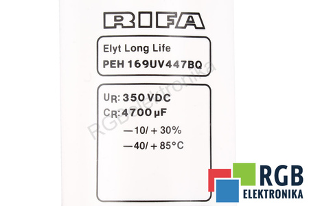 CONDENSATOR PEH169UV447BQ RIFA 4700UF, 350V CONDENSATOR