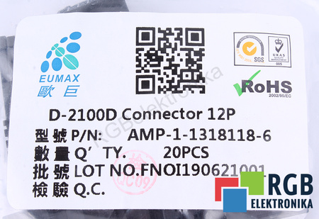 AMP-1-1318118-6 EUMAX D-2100D CONNECTOR PENTRU BI FANUC 12PIN CARCASA MUFĂ ÎNLOCUITOR