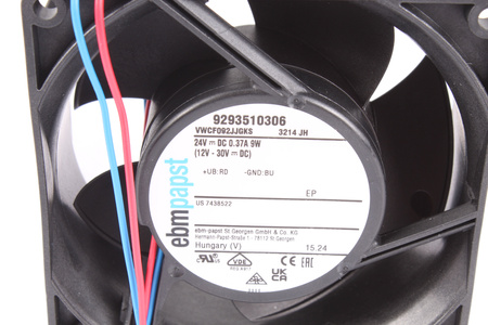 3214JH EBM PAPST 92X92X38MM, 24V, 0.37A EVANTAI