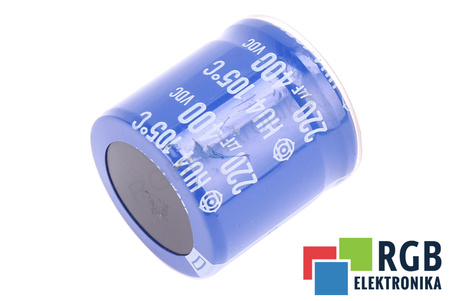 CONDENSATOR 220UF 400V HITACHI HU4 CONDENSATOR
