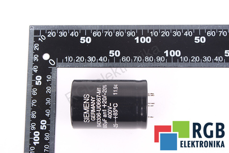 CONDENSATOR B43306-U0667-M1 SIEMENS 660UF, 400VDC CONDENSATOR