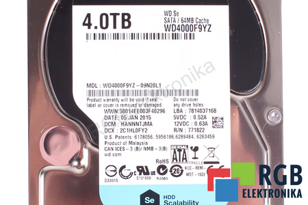 WD4000F9YZ WESTERN DIGITAL