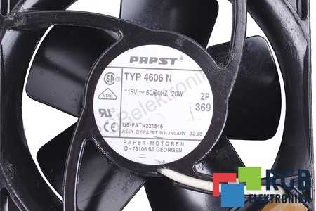 4606N EBM PAPST 115V 20W EVANTAI