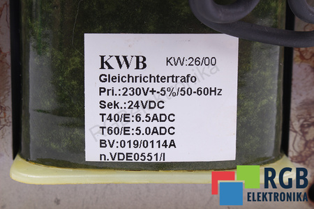 BV019/0114A KWB SURSĂ DE ALIMENTARE